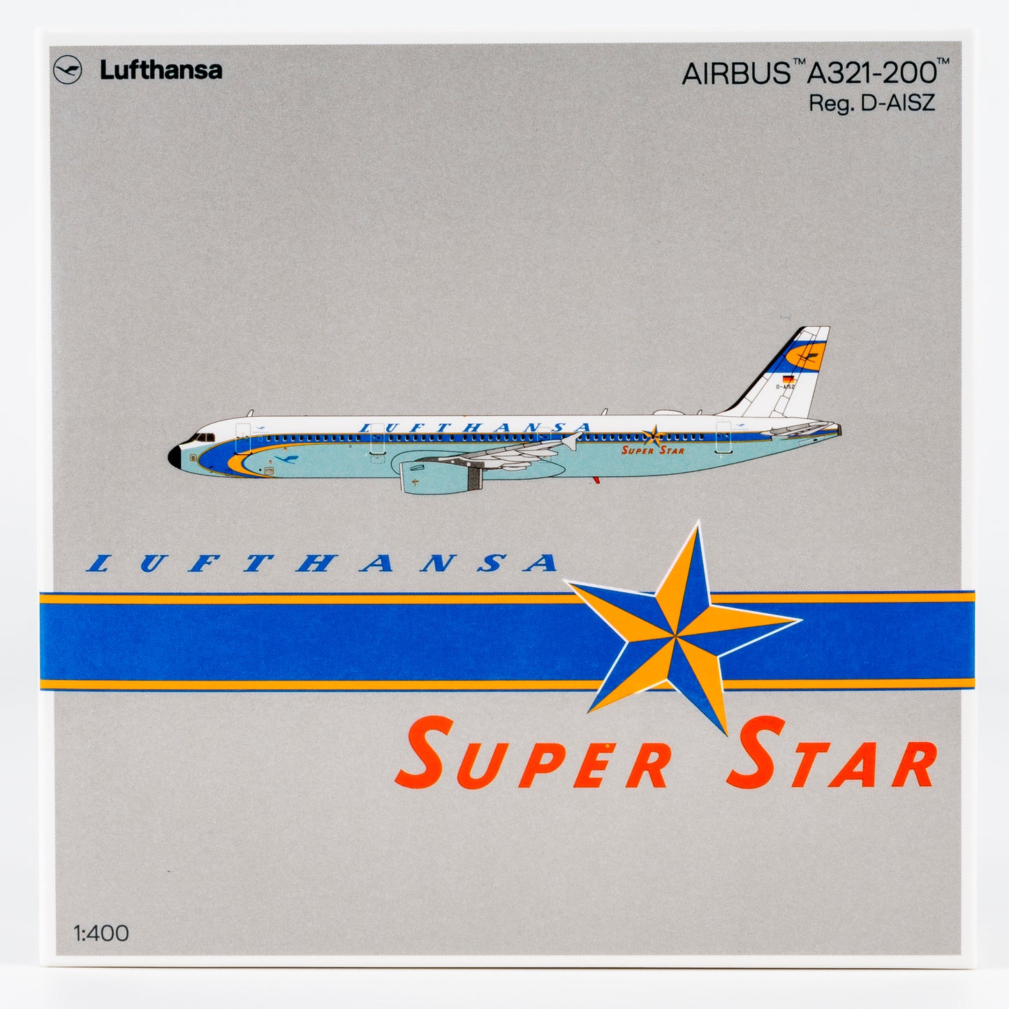 Lufthansa A321-200 "Super Star Heritage" D-AISZ NG Models 1:400