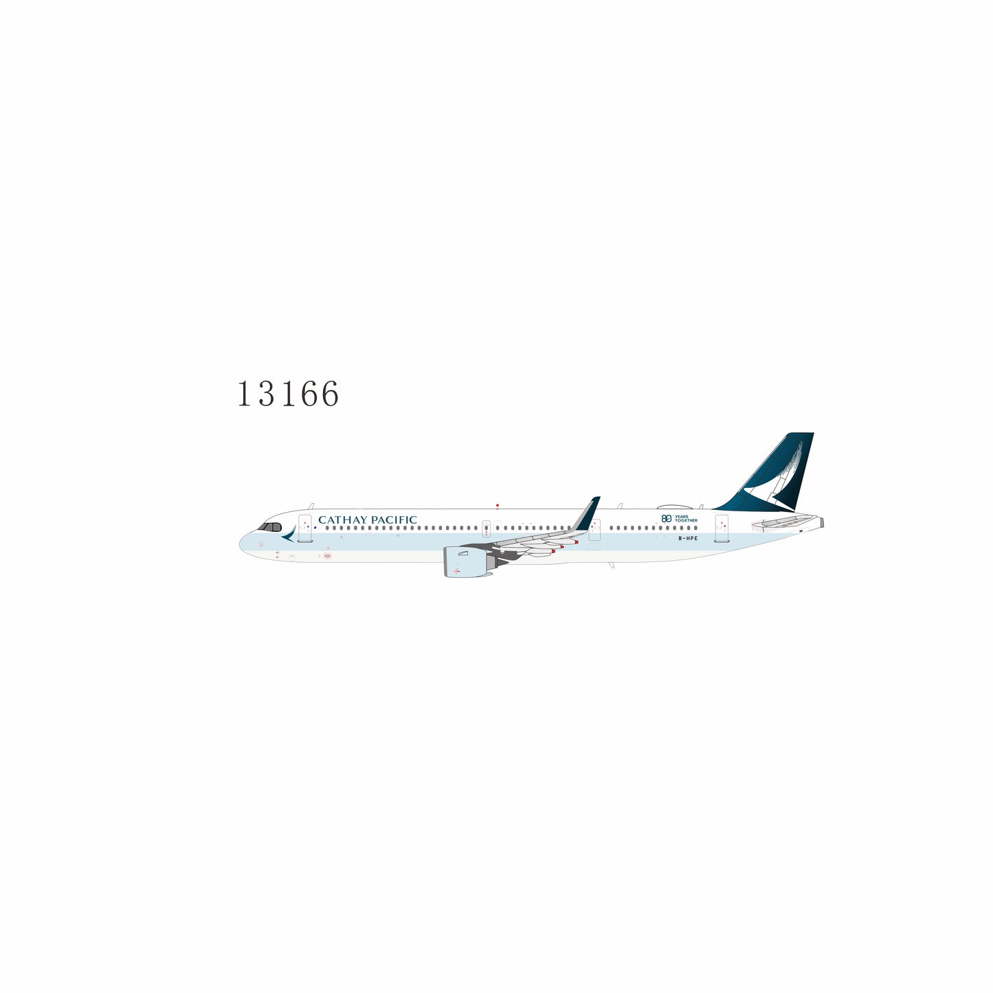 Pre-Order Cathay Pacific A321neo "80 Years Together" B-HPE NG Models 1:400