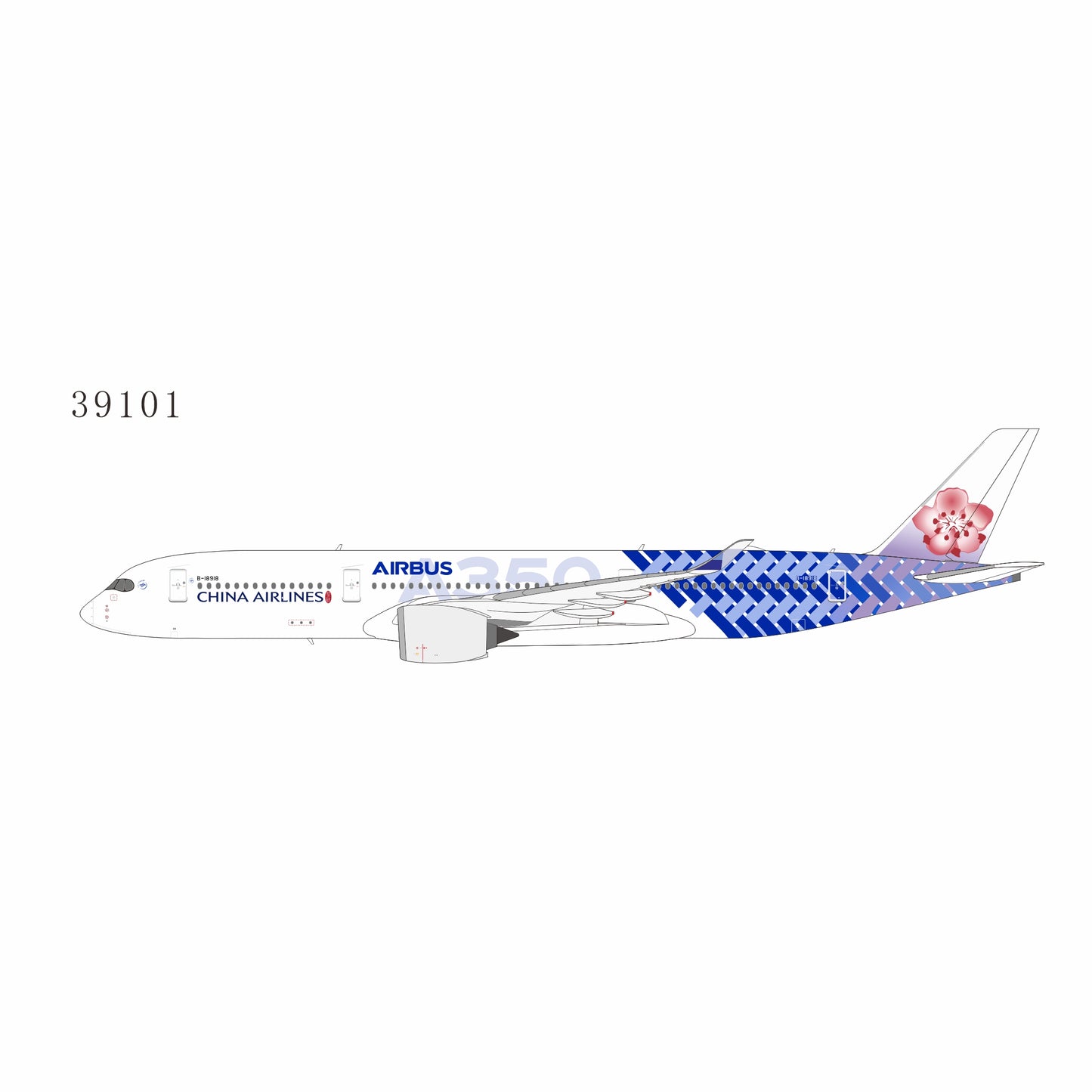 (Ultimate) Pre-Order China Airlines A350-900 "Carbon Fibre" B-18918 NG Models 1:400