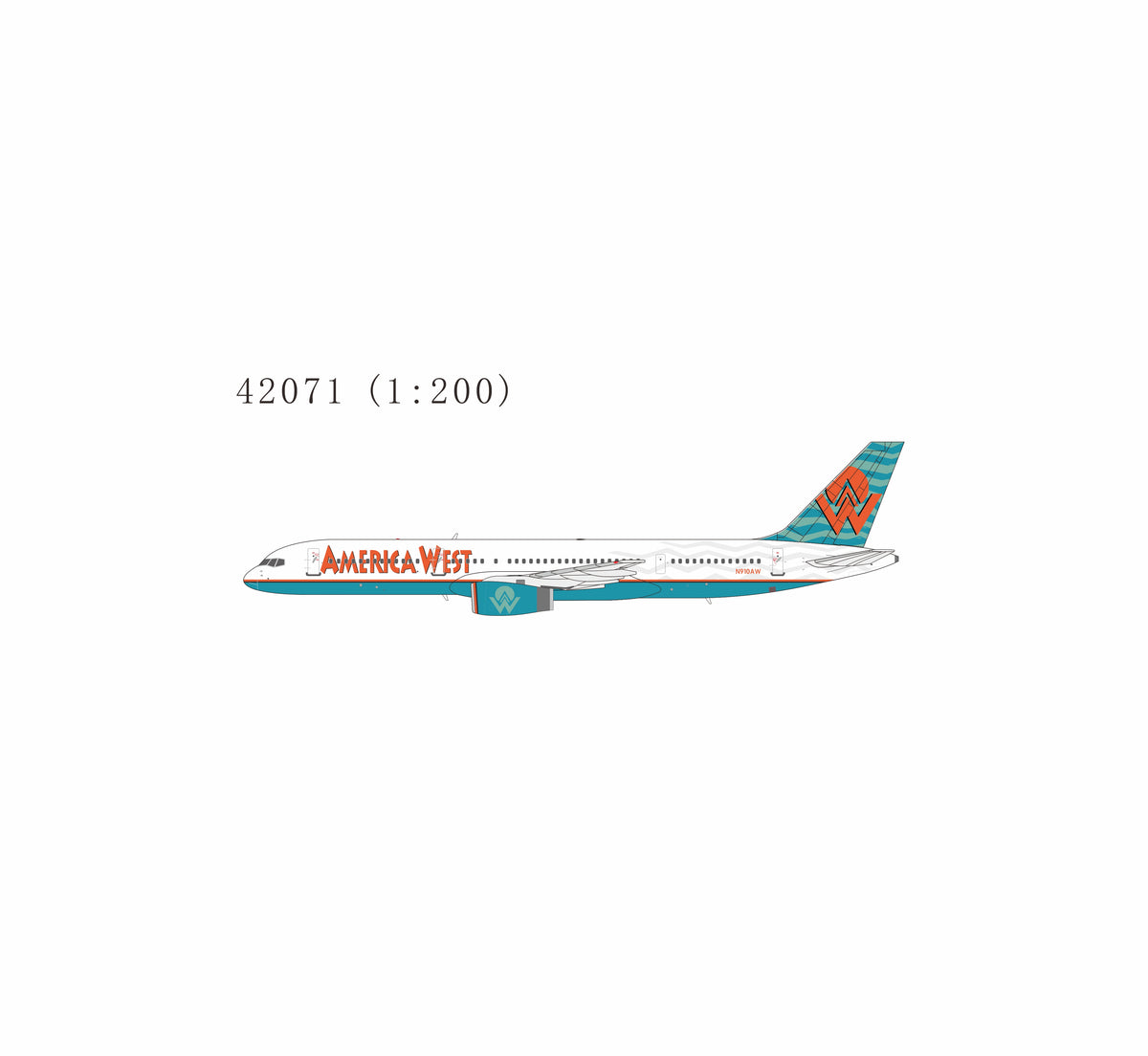 Pre-Order America West Airlines 757-200 N910AW NG Models 1:200