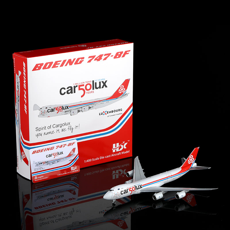 Cargolux (Interactive) 747-8F "50 Years" LX-VCC HX Models 1:400