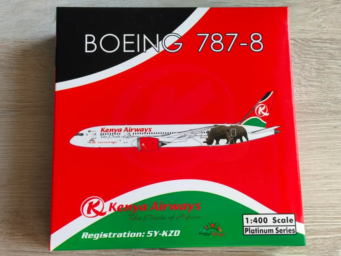 Kenya Airways 787-8 Dreamliner "Come Live the Magic" 5Y-KZD Phoenix Models 1:400