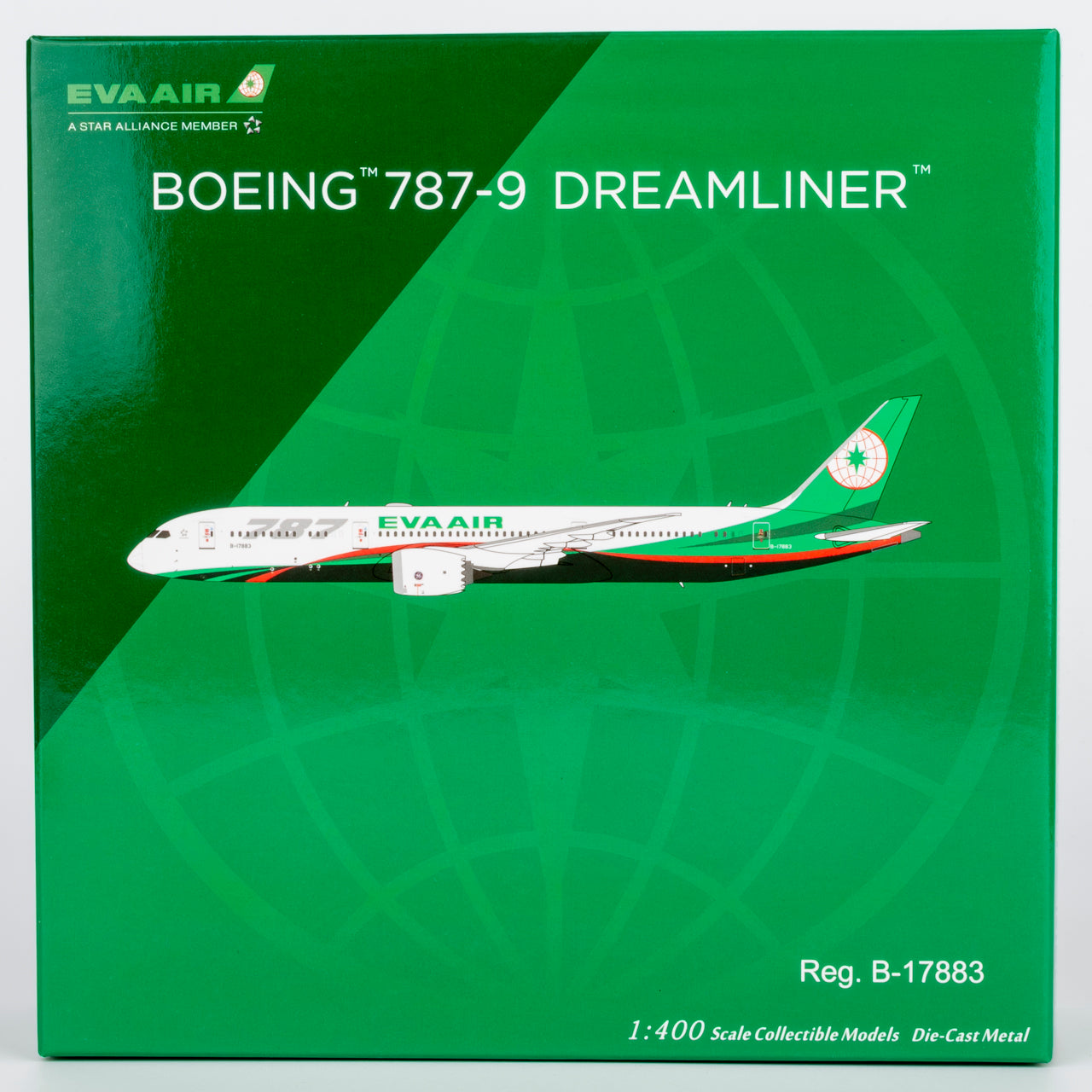 Eva Airways 787-9 Dreamliner B-17883 NG Models 1:400