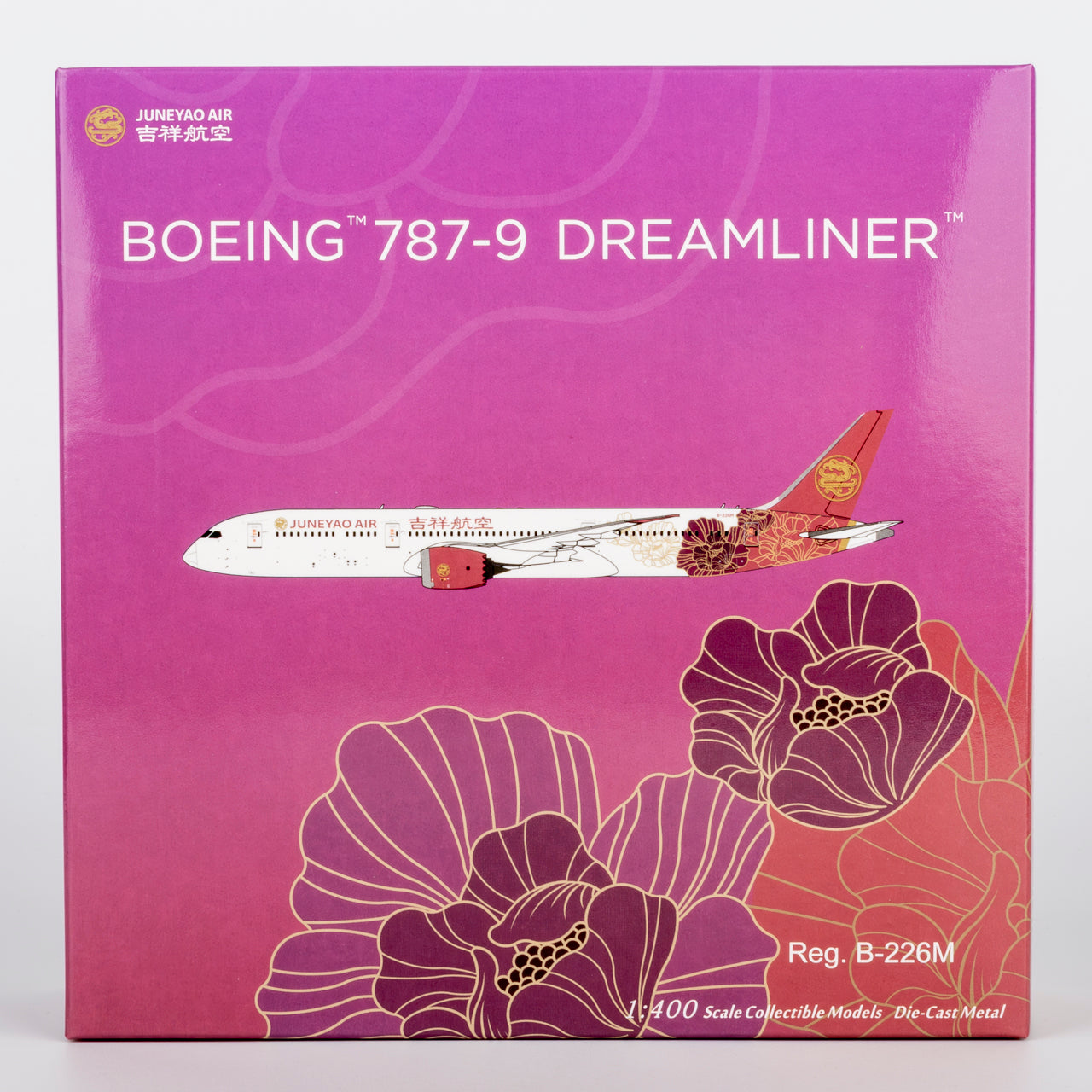 Juneyao Airlines 787-9 Dreamliner "Blossoming China" B-226M NG Models 1:400