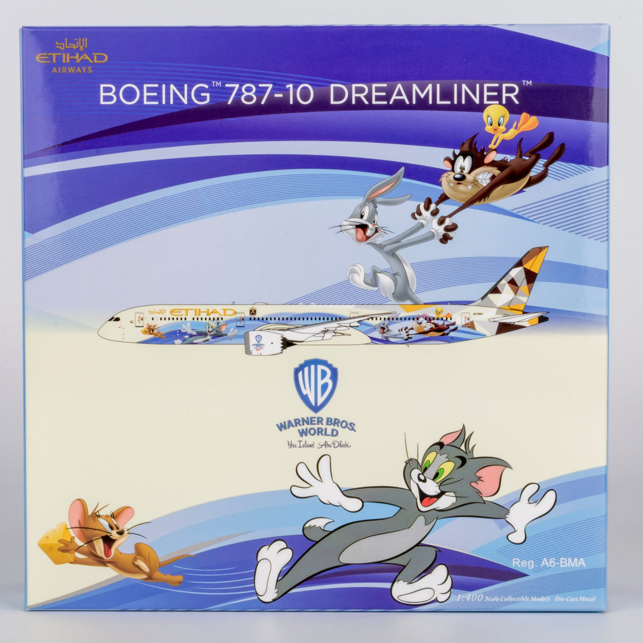 Etihad Airways 787-10 Dreamliner "Warner Bros. World" A6-BMA NG Models 1:400