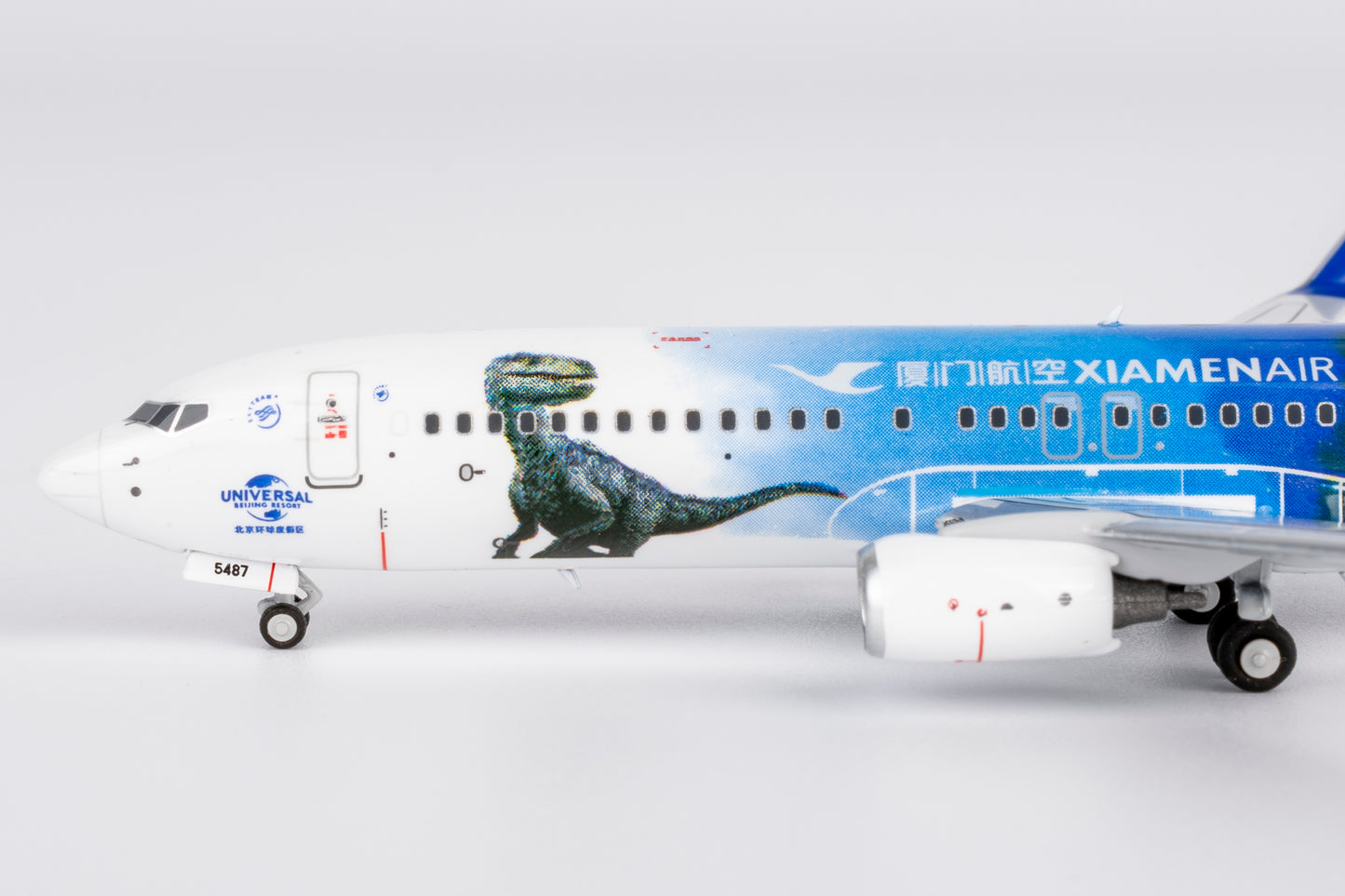 Xiamen Airlines "Jurassic World" 737-800 B-5487 NG Models 1:400