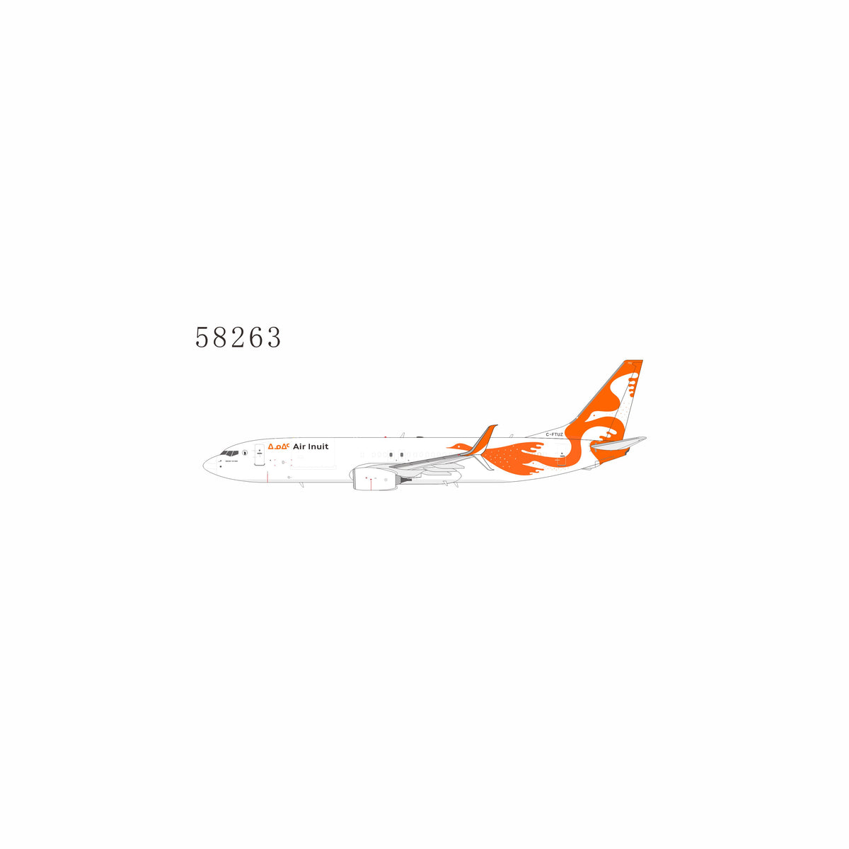 Pre-Order Air Inuit Cargo 737-800(SF) C-FTUZ NG Models 1:400