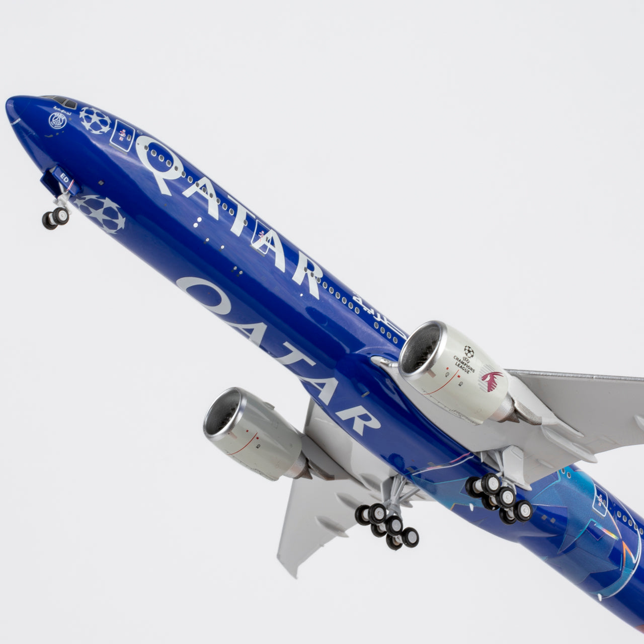 Qatar Airways "Champions League" 777-300ER A7-BED NG Models 1:400