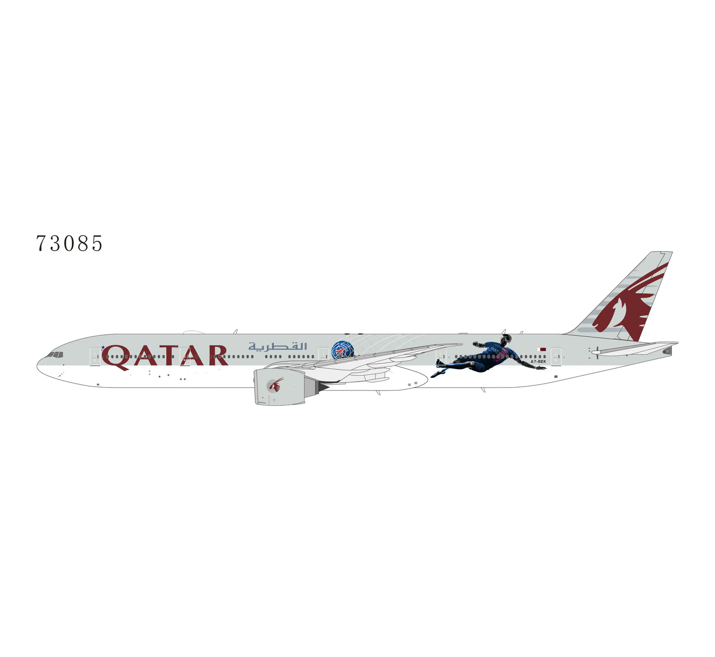 Pre-Order Qatar Airways 777-300ER "Paris Saint Germain" A7-BEK NG Models 1:400