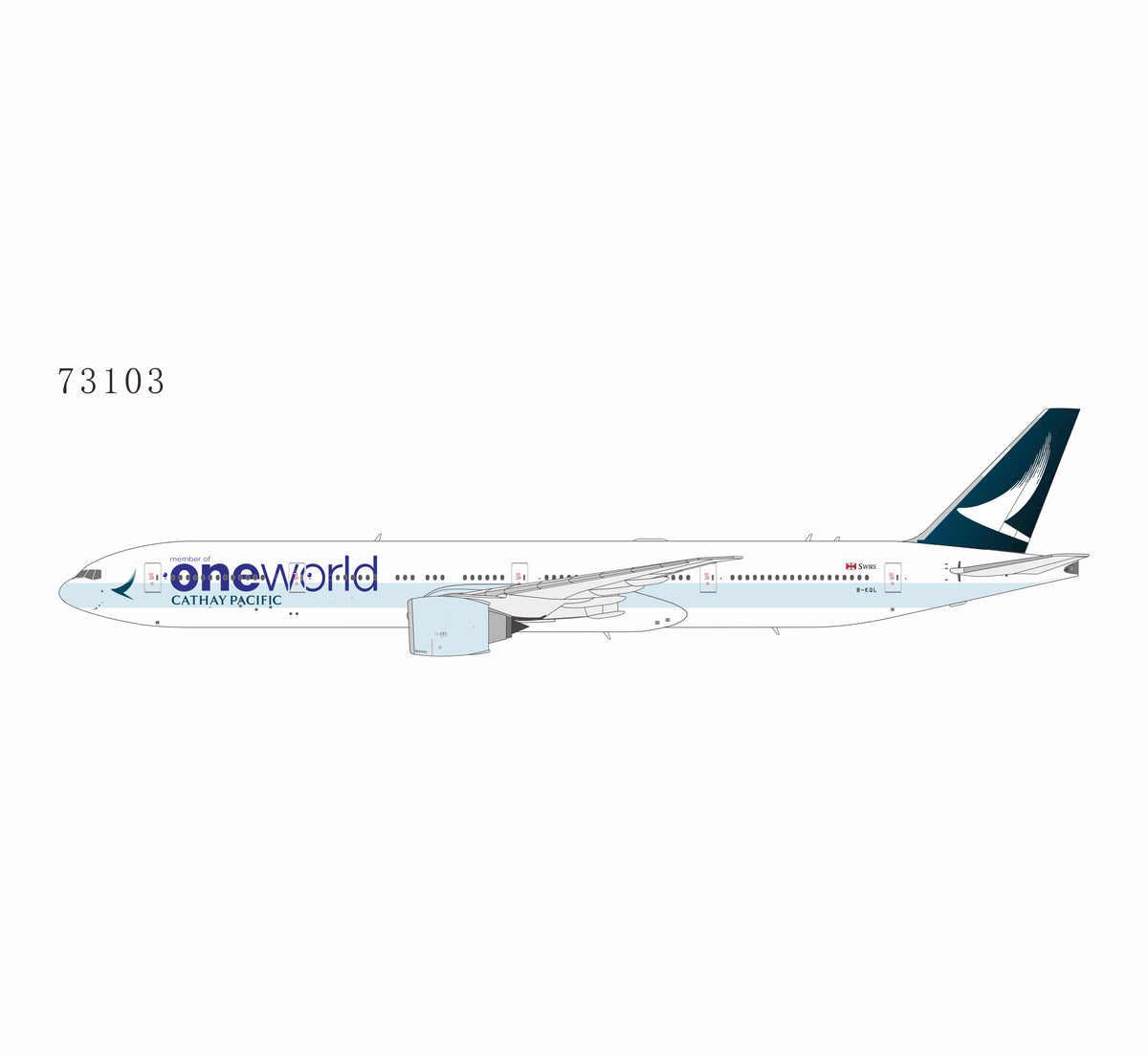 Pre-Order Cathay Pacific 777-300ER "OneWorld" B-KQI NG Models 1:400