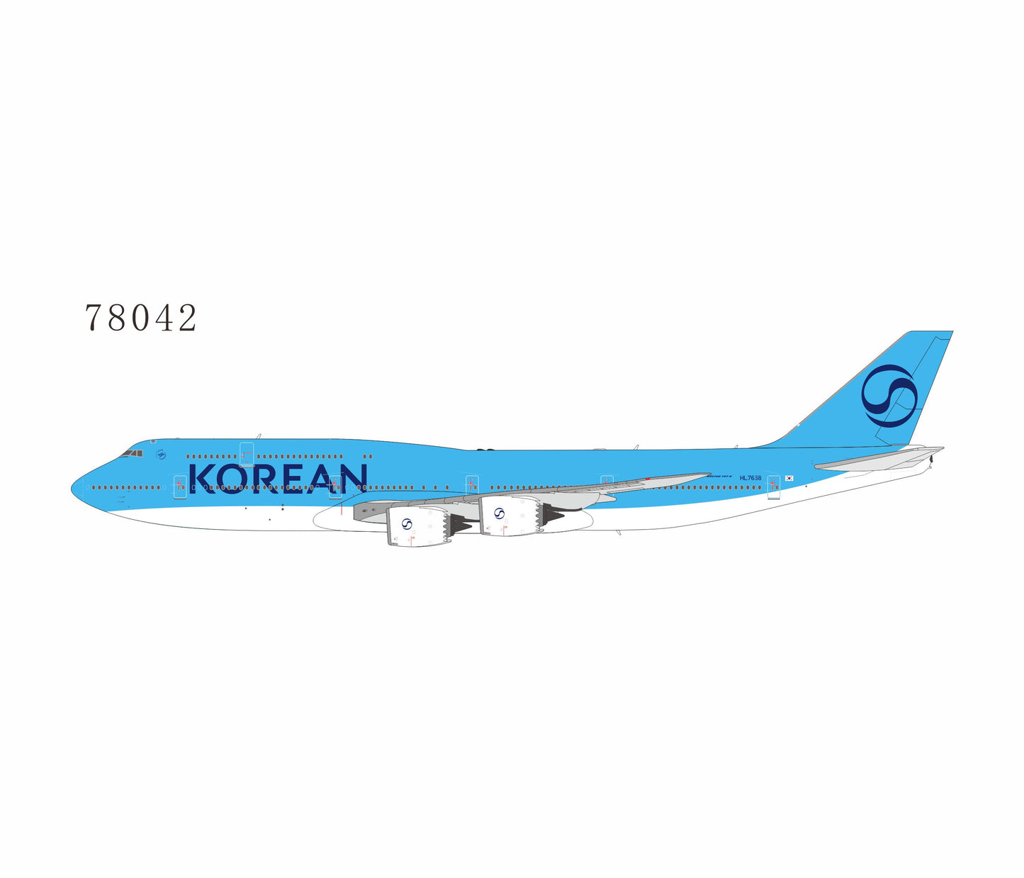 Pre-Order Korean Air 747-8 HL7638 NG Models 1:400