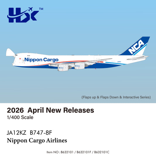 Pre-Order (Interactive) Nippon Cargo 747-8F JA12KZ HX Models 1:400