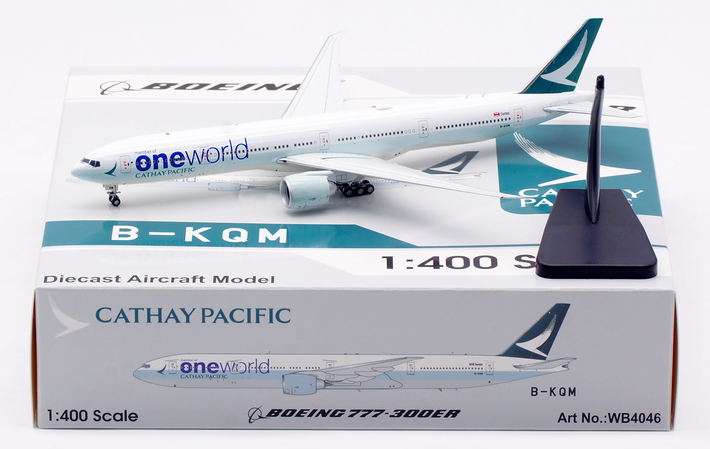 Cathay Pacific 777-300ER OneWorld B-KQM AV400