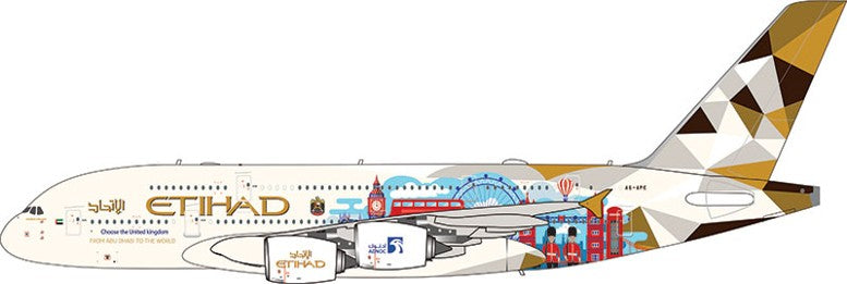 Etihad Airways A380 "Choose the UK" A6-APE AV400