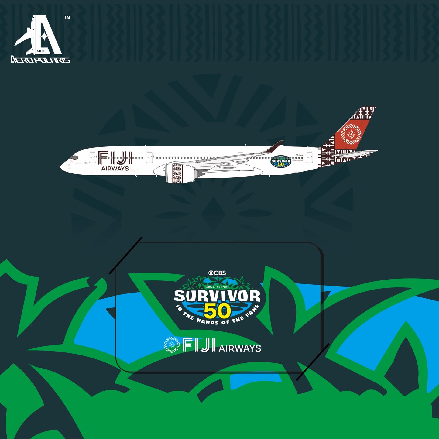 Pre-Order Fiji A350-900 "Survivor 50" DQ-FAM Aero Polaris 1:400