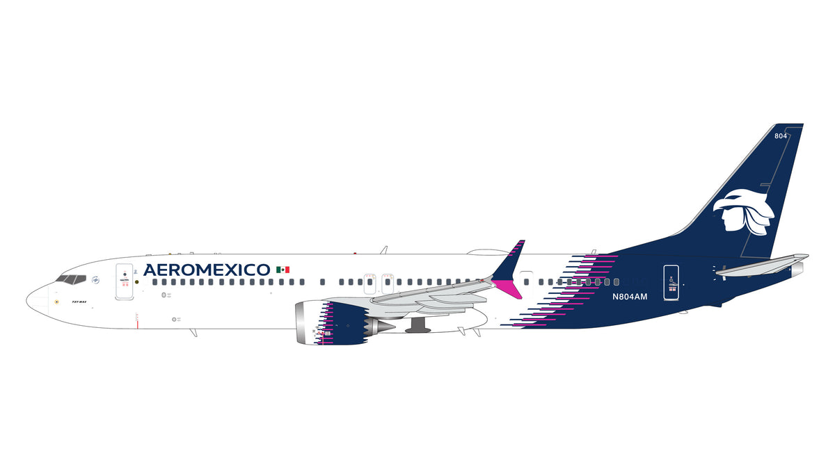 Pre-Order Aeromexico 737 MAX 9 N804AM Gemini Jets 1:200