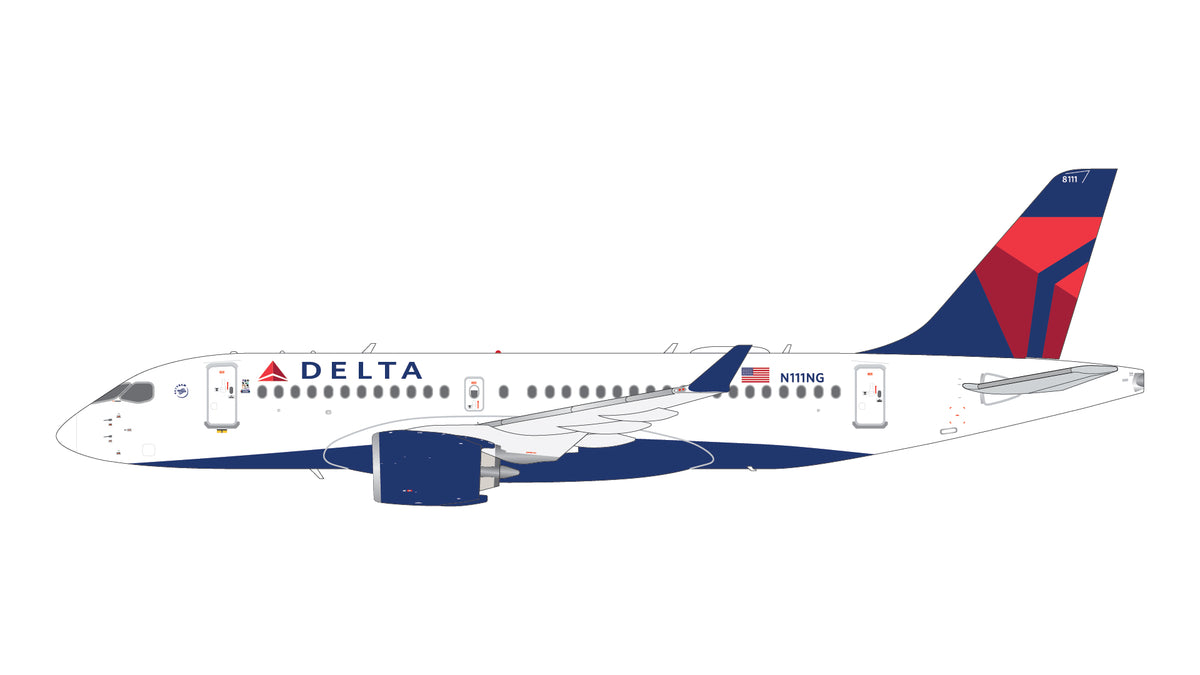 Pre-Order Delta Airlines A220-100 N111NG Gemini Jets 1:200