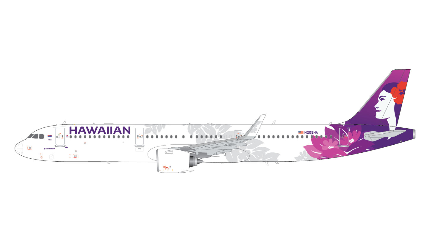 Pre-Order Hawaiian Airlines A321neo N209HA Gemini Jets 1:200