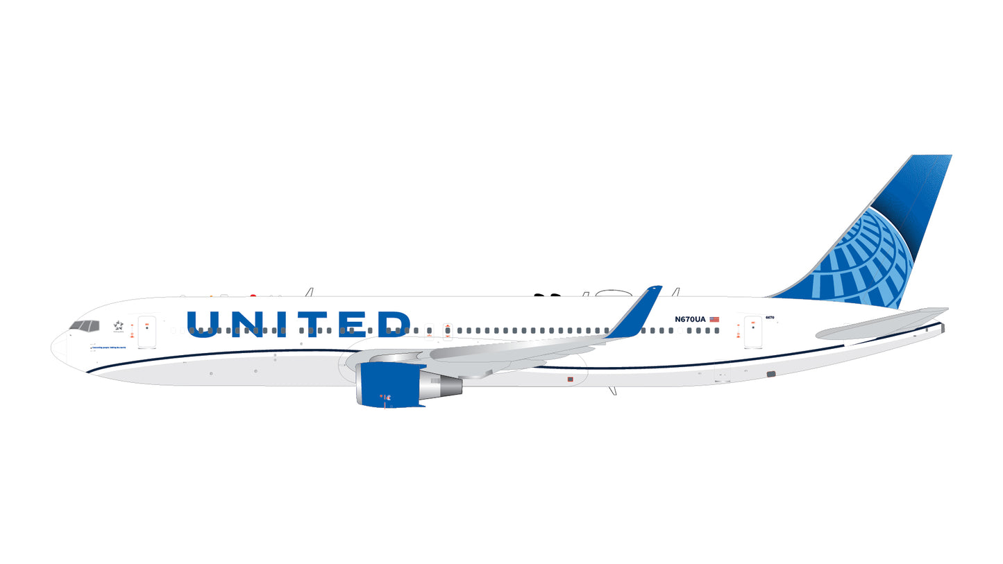 Pre-Order United Airlines 767-300ER N670UA Gemini Jets 1:200