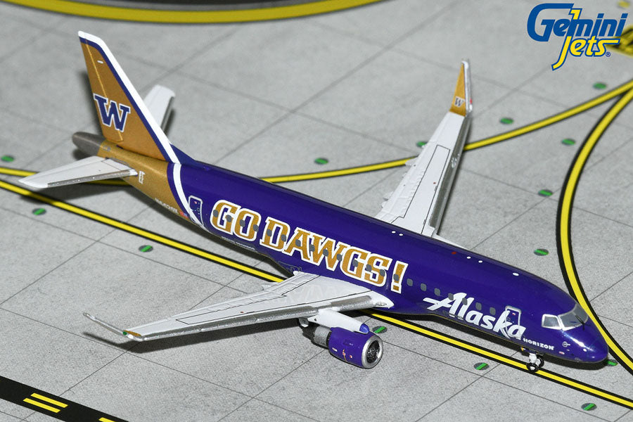 Alaska Airlines E175LR N662QX "Go Dawgs" Gemini Jets 1:400