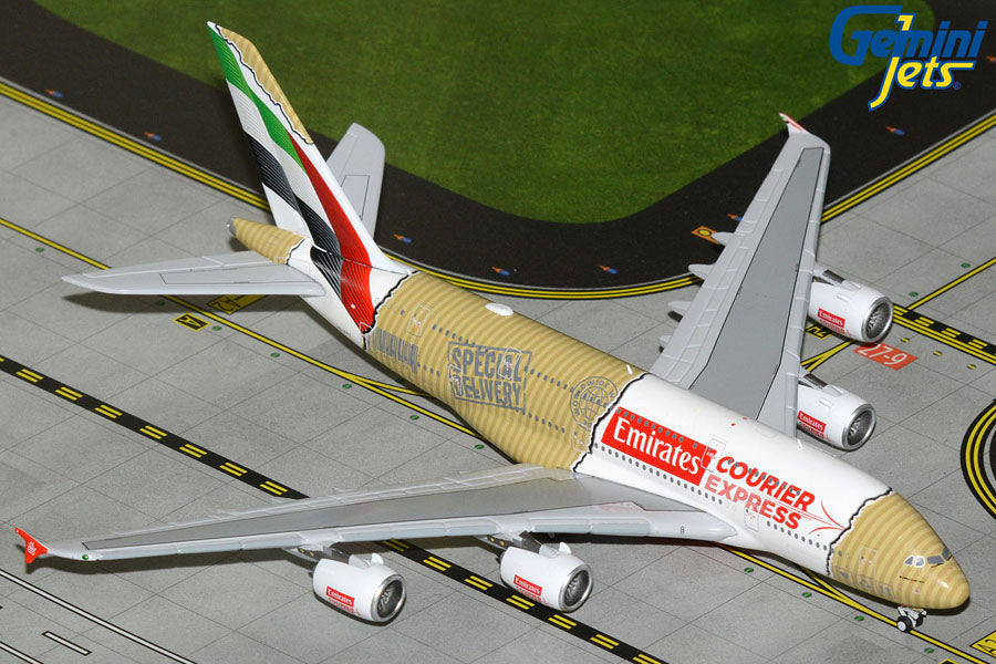 Pre-Order Emirates A380 "Courier Express" A6-EET Gemini Jets 1:400