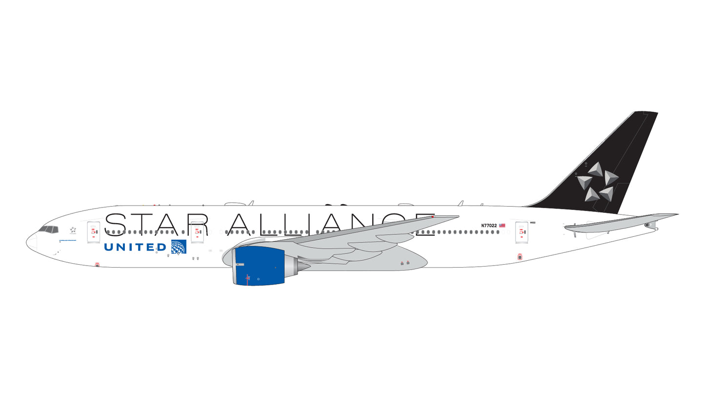 United Airlines "Star Alliance" 777-200ER N77022 Gemini Jets 1:400