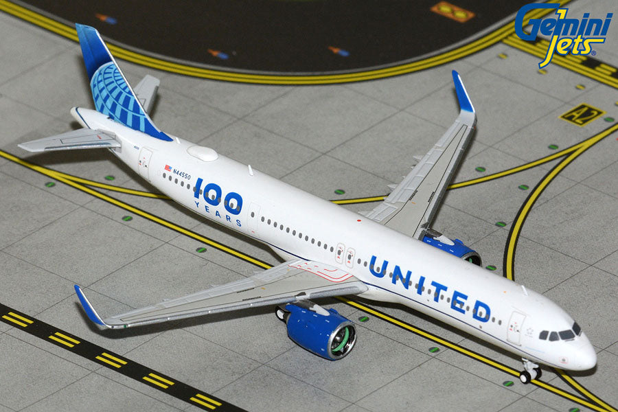United Airlines A321neo "100 Years" N44550 Gemini Jets 1:400