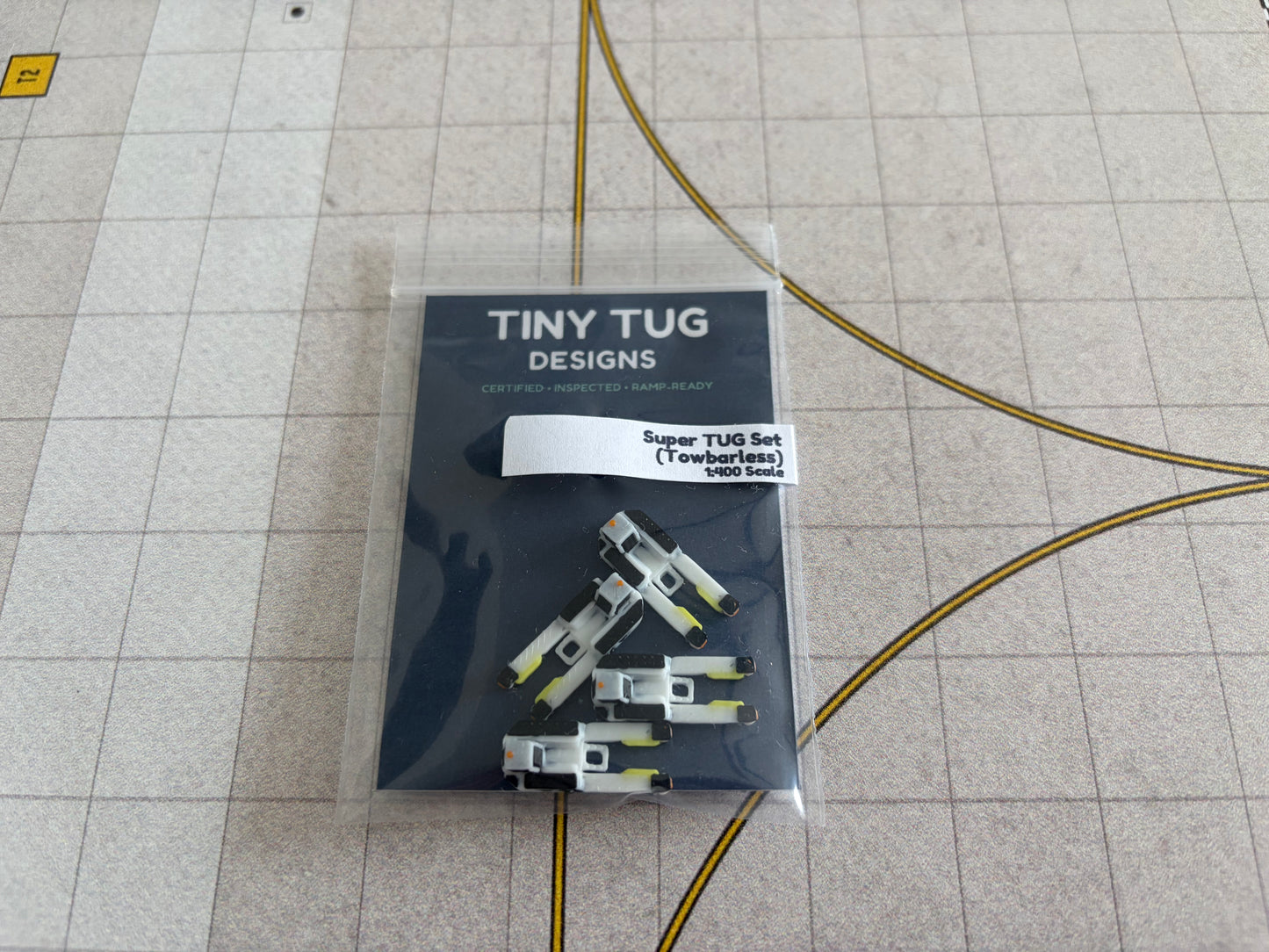 1:400 "Towbarless" Super TUG Set (4 piece; white)