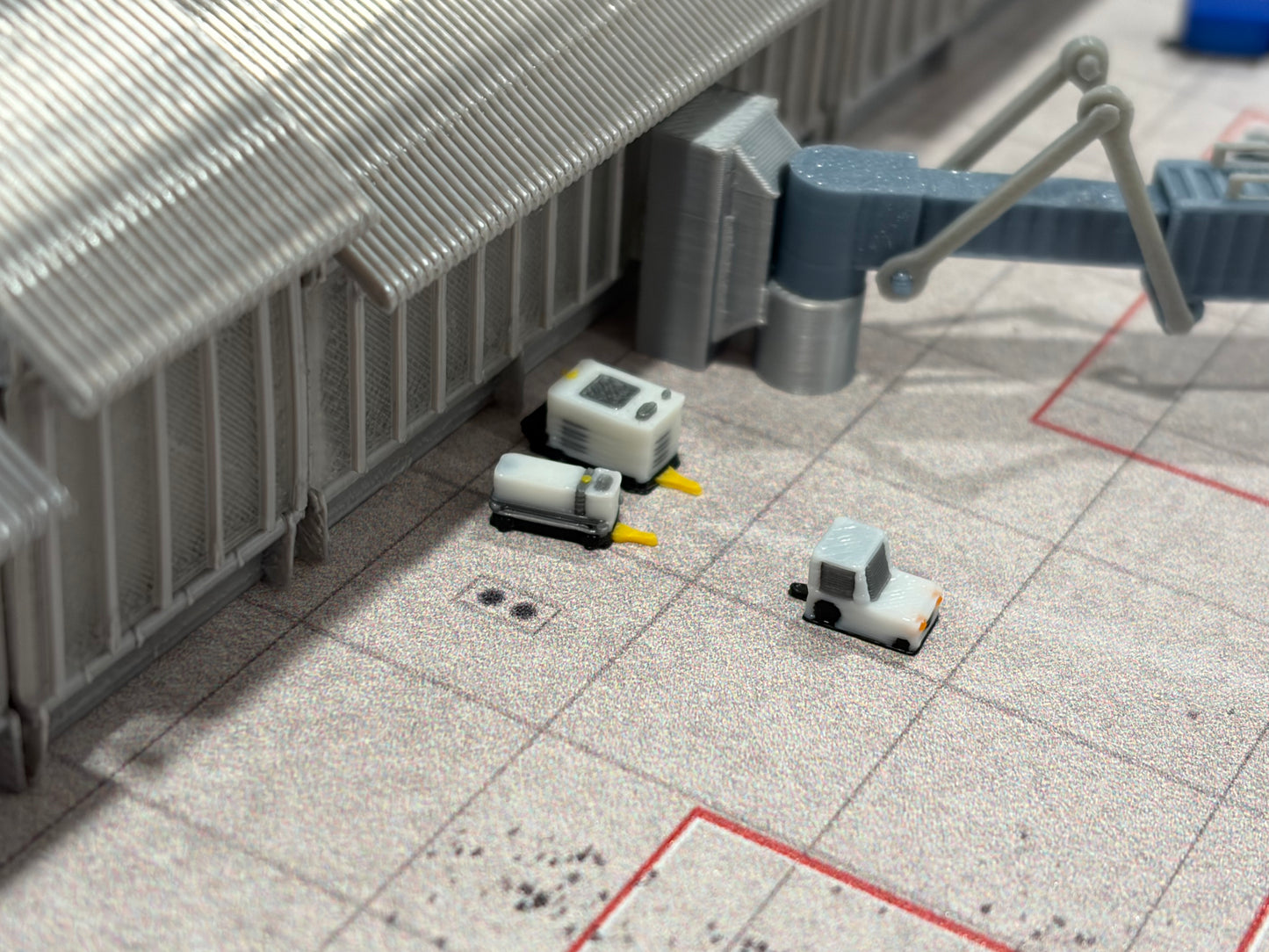 1:400 Aircraft GPU and A/C Cart Set (10 piece)