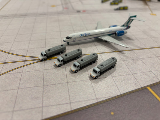 1:400 Aircraft Fuel Truck Set (4 piece)