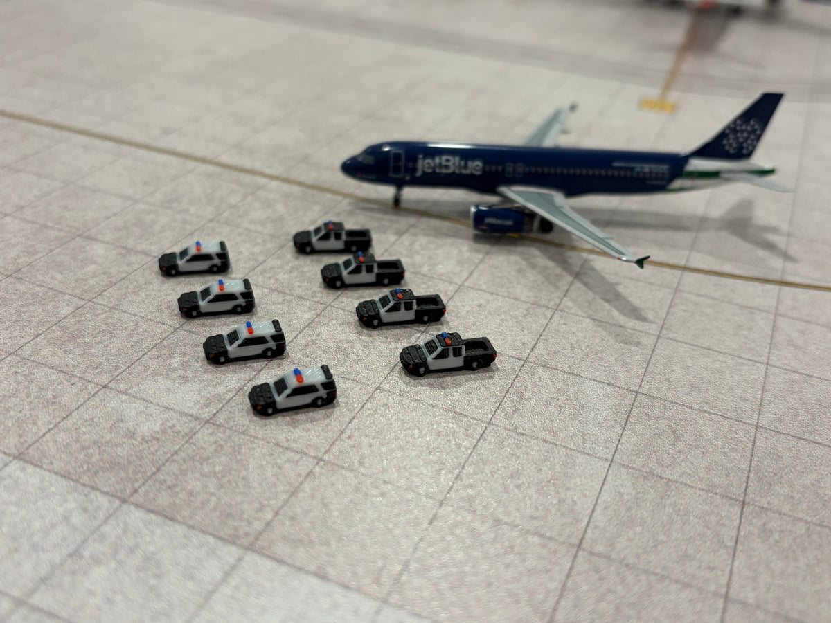 1:400 Airport Police Vehicles Set (8 piece)