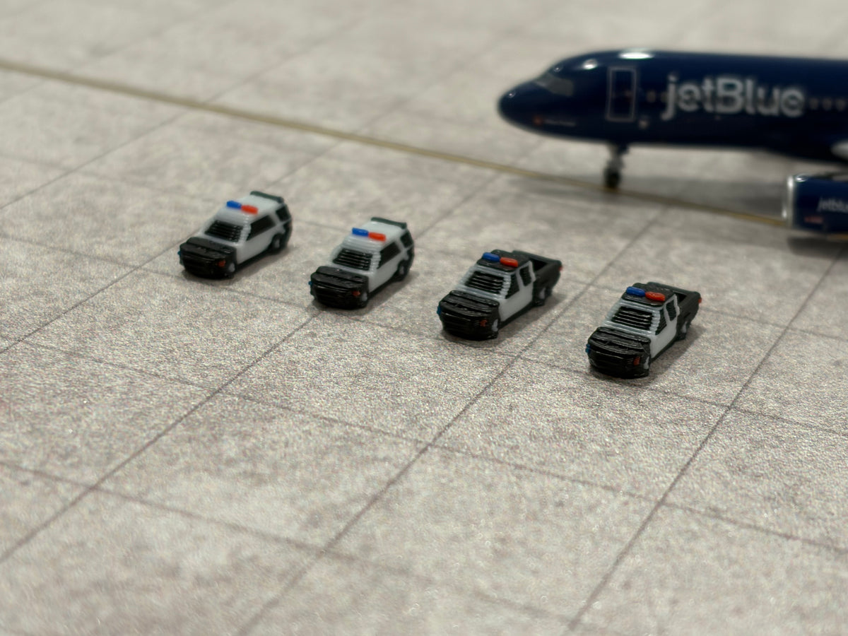 1:400 Airport Police Vehicles Set (8 piece)