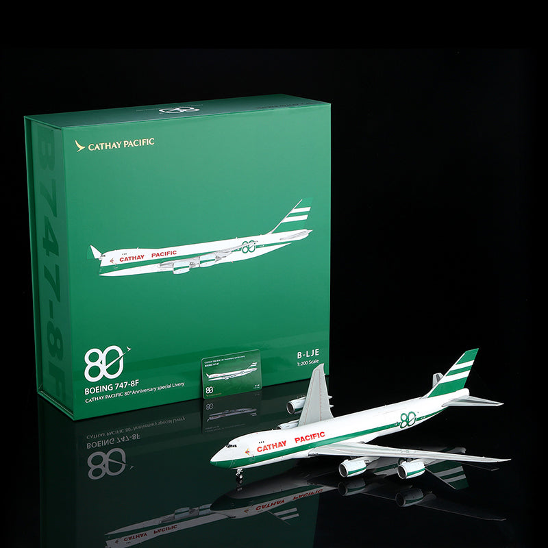 Cathay Pacific Cargo "80th Anniversary" 747-8F B-LJE SQ Wings 1:200