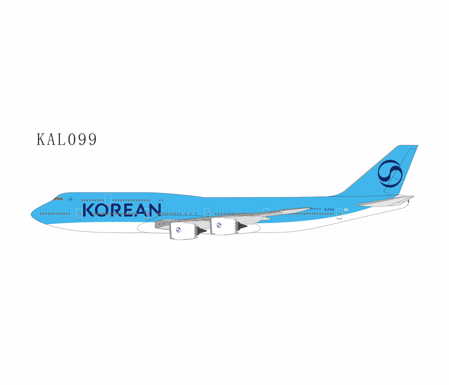 Korean Air 747-8 HL7638 NG LITE 1:400