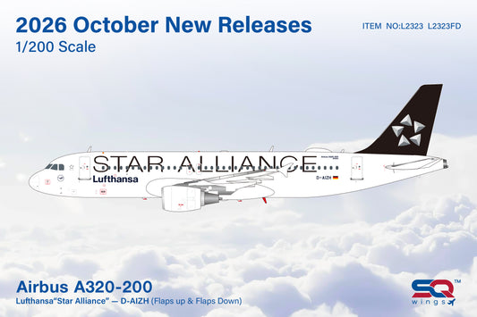 Pre-Order Lufthansa A320 "Star Alliance" D-AIZH SQ Wings 1:200