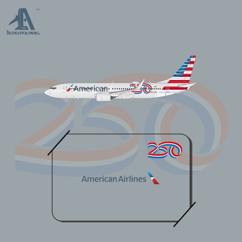 Pre-Order American Airlines 737-800 "America 250" N953NN Aero Polaris 1:400