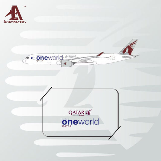 Pre-Order Qatar Airways A350-900 "OneWorld" A7-ALZ Aero Polaris 1:400