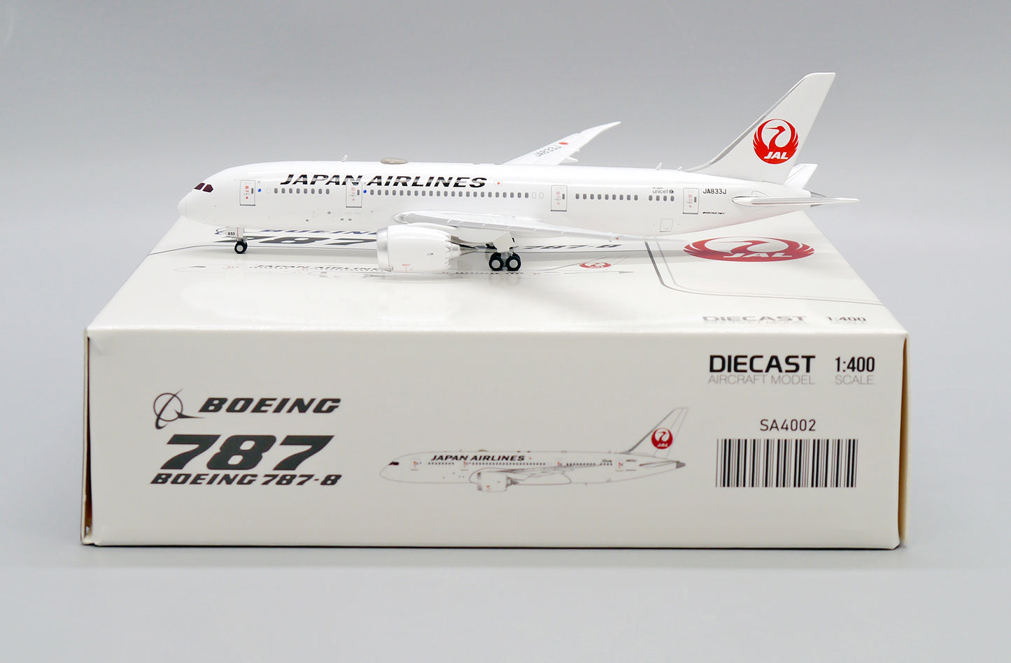 Japan Airlines 787-8 Dreamliner JA833J JC Wings 1:400