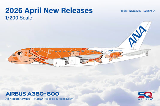 Pre-Order All Nippon Airways (ANA) "Flying Honu - Lā" A380 JA383A SQ Wings 1:200
