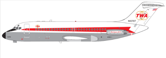 Pre-Order Trans World Airlines DC-9 N1070T V1:400 1:400