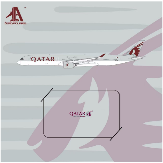 Pre-Order Qatar Airways A350-1000 A7-AOA Aero Polaris 1:400