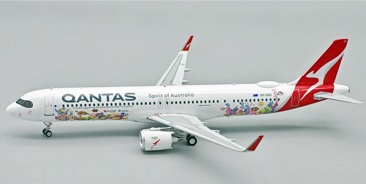 Qantas A321XLR "Great Barrier Reef" VH-OGG InFlight200