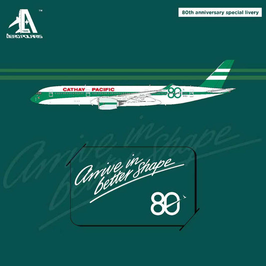 Pre-Order Cathay Pacific A350-900 "80th Anniversary" B-LRJ Aero Polaris 1:400
