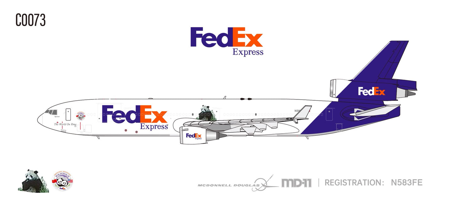 Pre-Order FedEx MD-11 N583FE C Model 1:400
