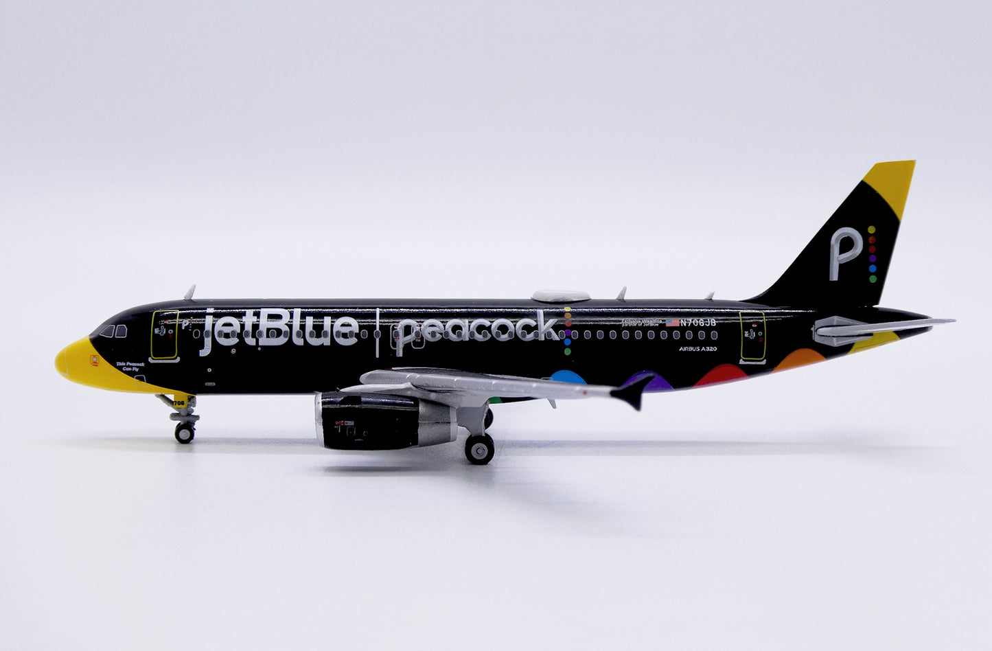 jetBlue Airways A320-200 Peacock N706JB JC Wings 1:400