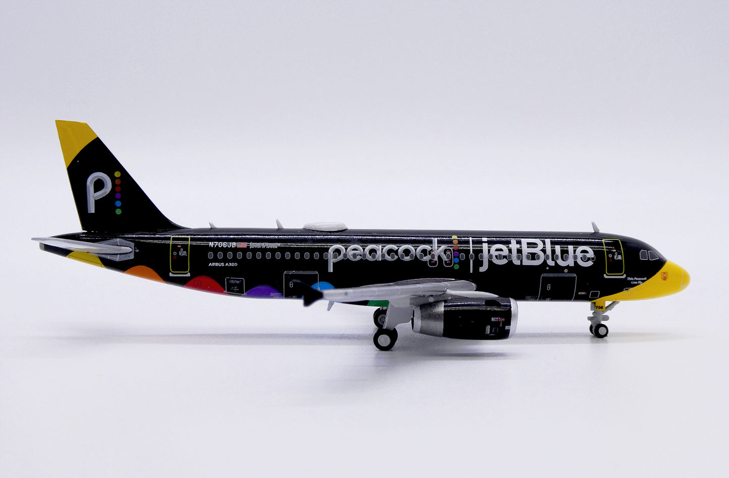 jetBlue Airways A320-200 Peacock N706JB JC Wings 1:400