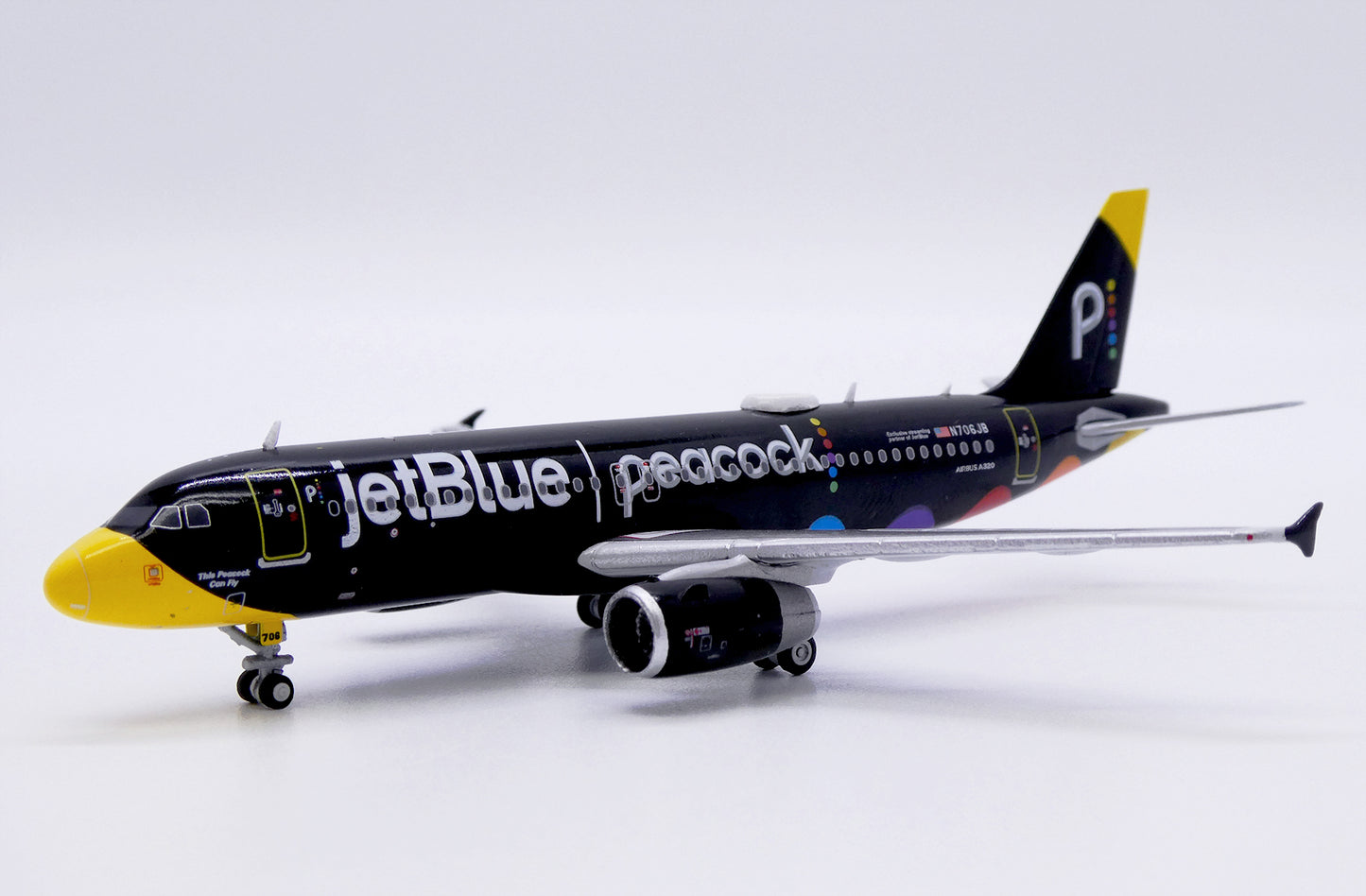jetBlue Airways A320-200 Peacock N706JB JC Wings 1:400