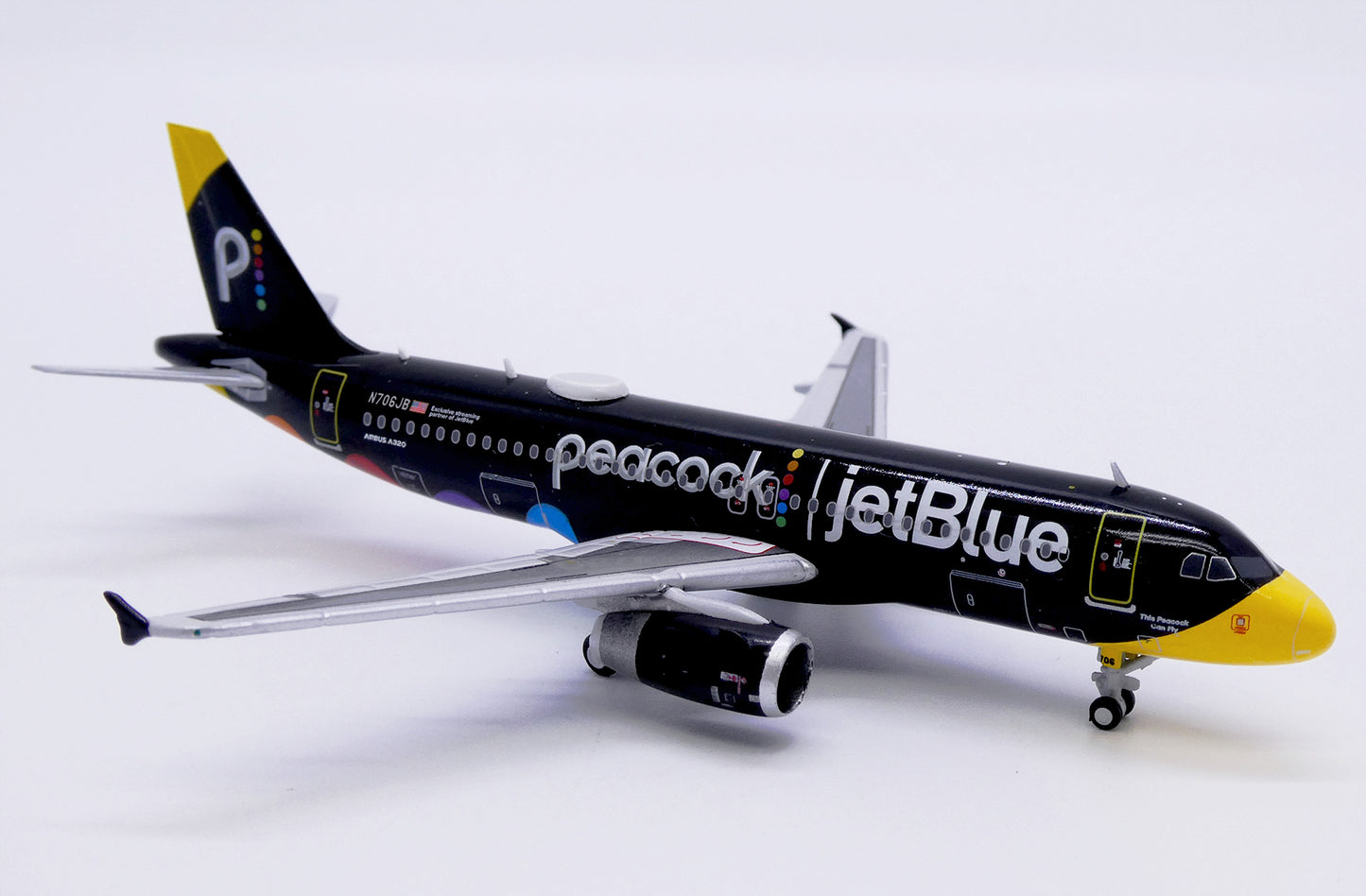 jetBlue Airways A320-200 Peacock N706JB JC Wings 1:400