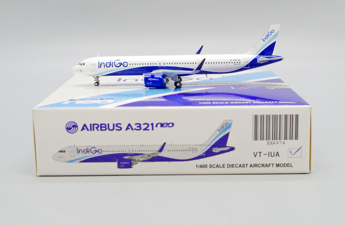 IndiGo Airlines A321neo VT-IUA JC Wings 1:400